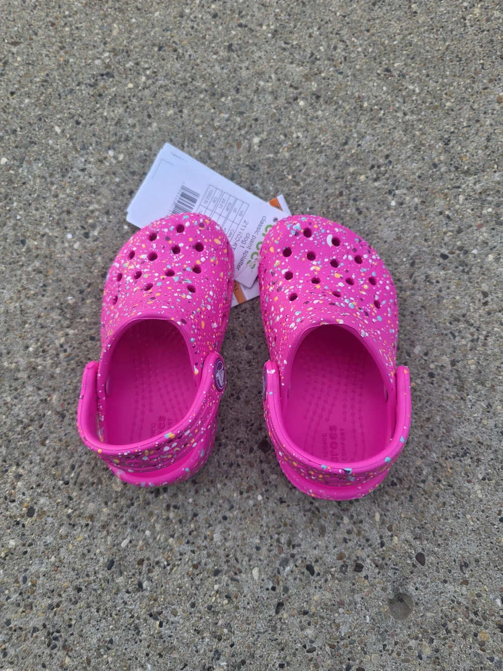Kids Glitter Clog Shoes - Hot Pink Toddler Girls 5C